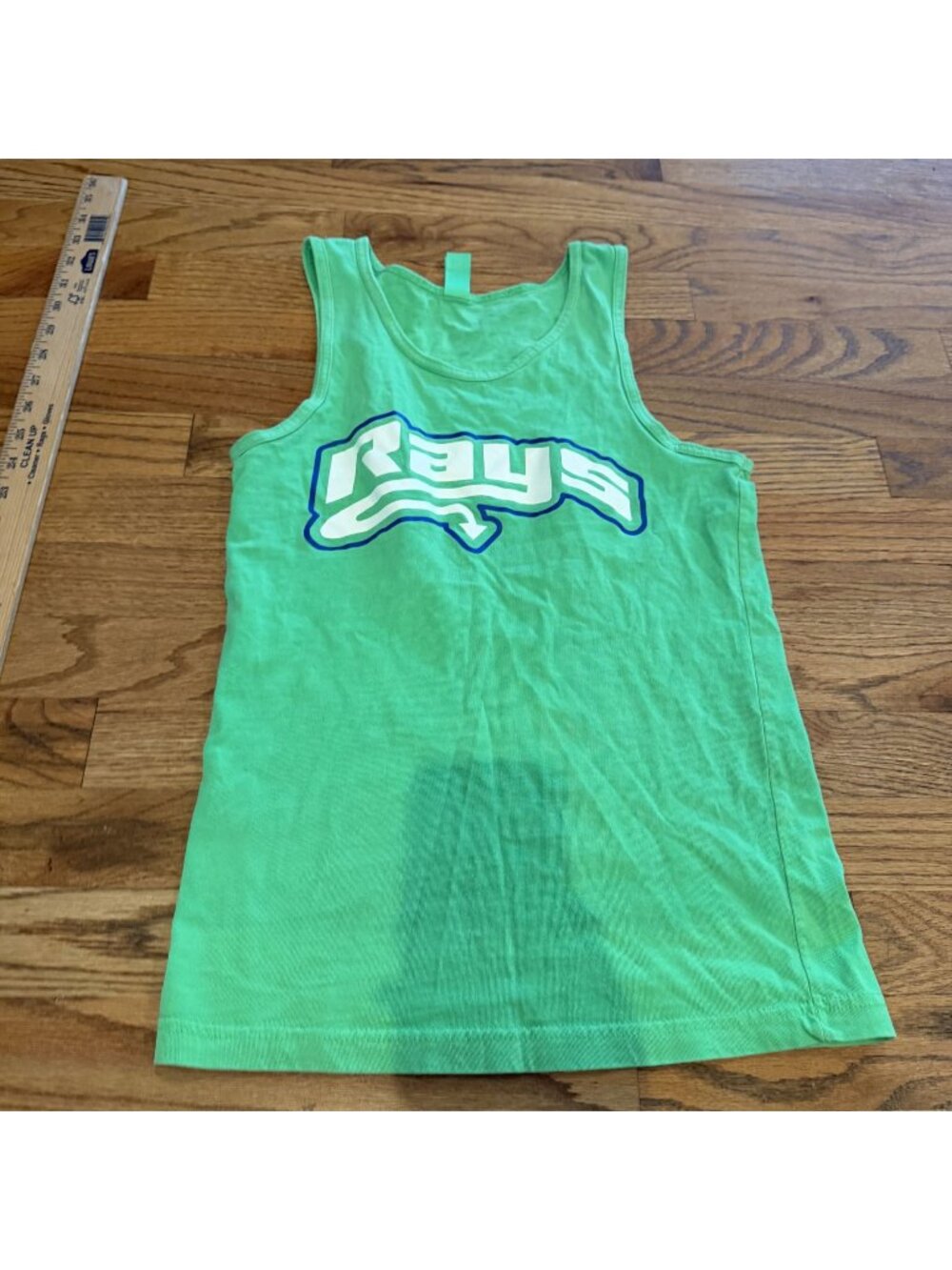 Neon Tees Womens XS Neon Green Rays Sting Rays Tank Shirt